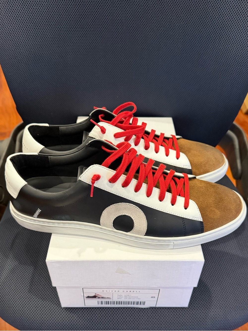 NIB Oliver Cabell Low 1 Metropolis Leather Sneakers Men's Size 12